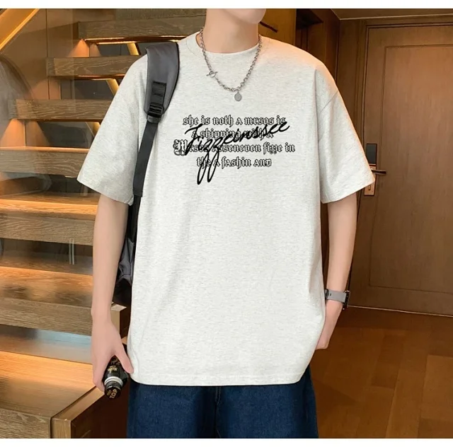 2025 Men's Summer Oversize Tee Detail