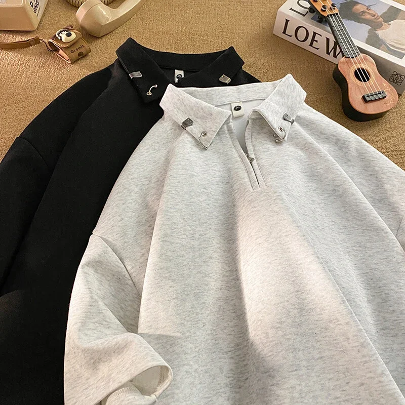 Men's Heavyweight Half-Zip Cleanfit Polo