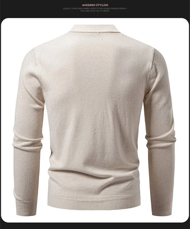 Men's Korean Knit Cardigan Detail