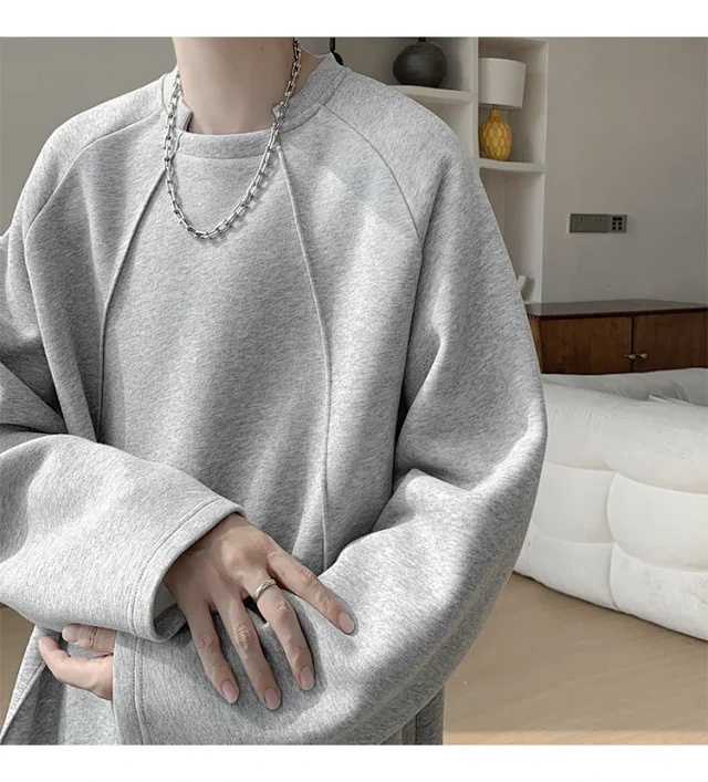 American Men's Long Sleeve Deconstructed Tee Detail