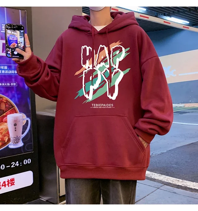 Men's Oversize Cotton Hoodie 2025 Graphic Detail