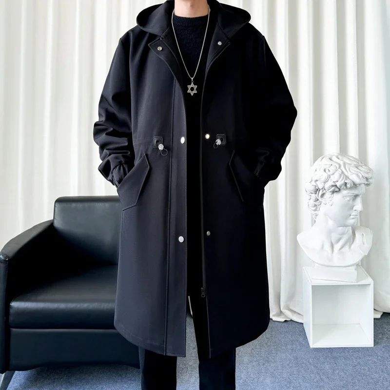 AW24 Men's Japanese Fleece-Lined Hooded Trench