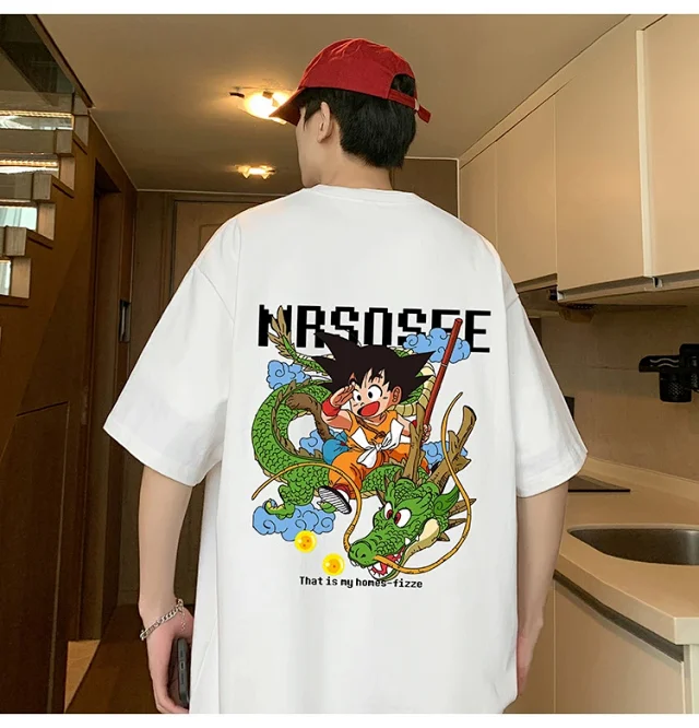 2025 Men's Cartoon Wukong Summer Tee Detail
