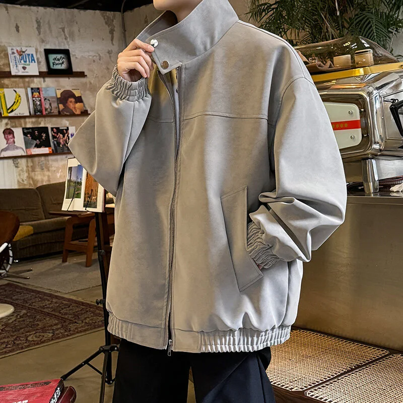 SS2025 Men's Matte Vintage PU Jacket