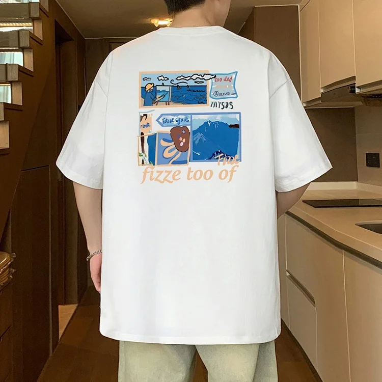 Men's Heavyweight Cotton T-Shirt Plus Size