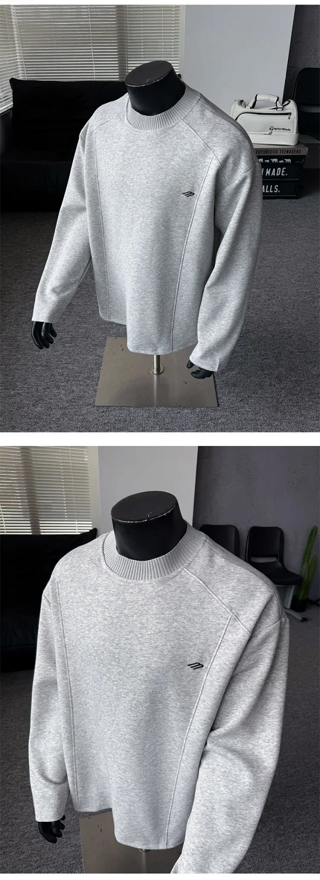 Men's Cleanfit Vintage Long Sleeve Tee Detail