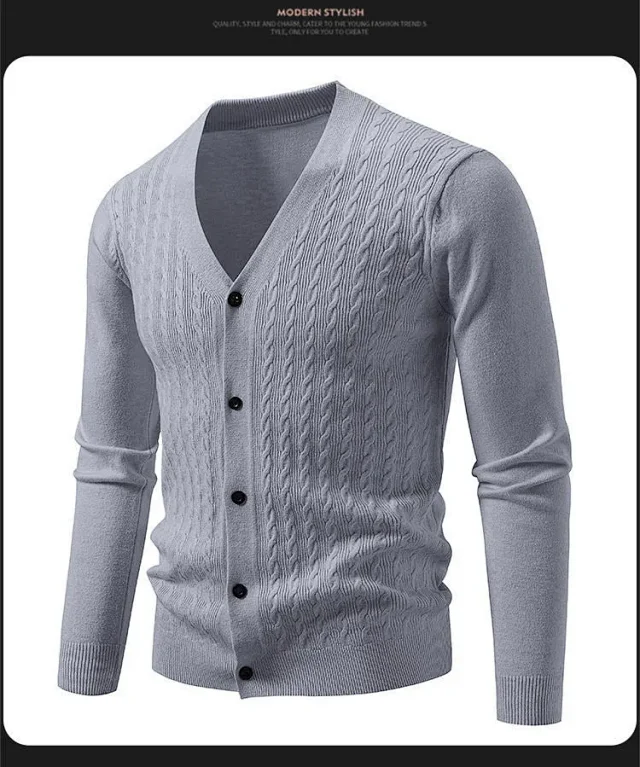Men's K-Style Knit Cardigan AW New Detail