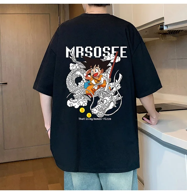 2025 Men's Cartoon Wukong Summer Tee Detail