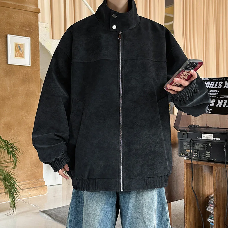 SS2025 Men's Matte Vintage PU Jacket