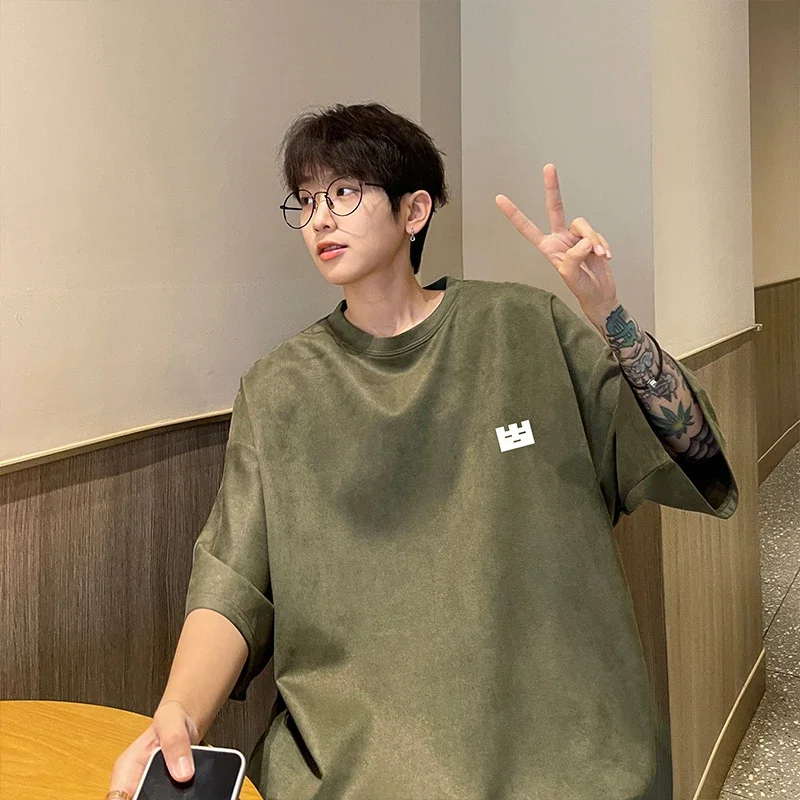 Men's Vintage Suede Heavyweight Oversized Tee