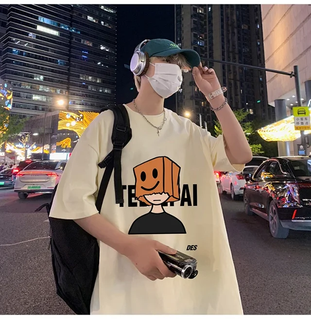 Men's Cotton Loose Street Tee 2025 Detail