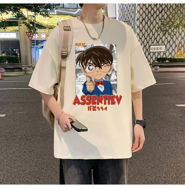 Men's Oversized Cotton Graphic Tee Detail