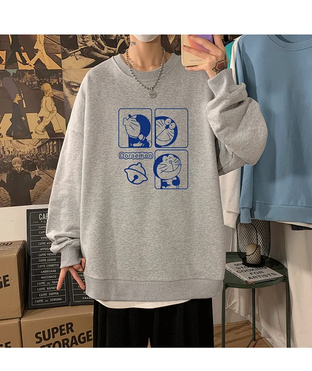 Blue Bear Men's Loose Fit Sweatshirt Detail