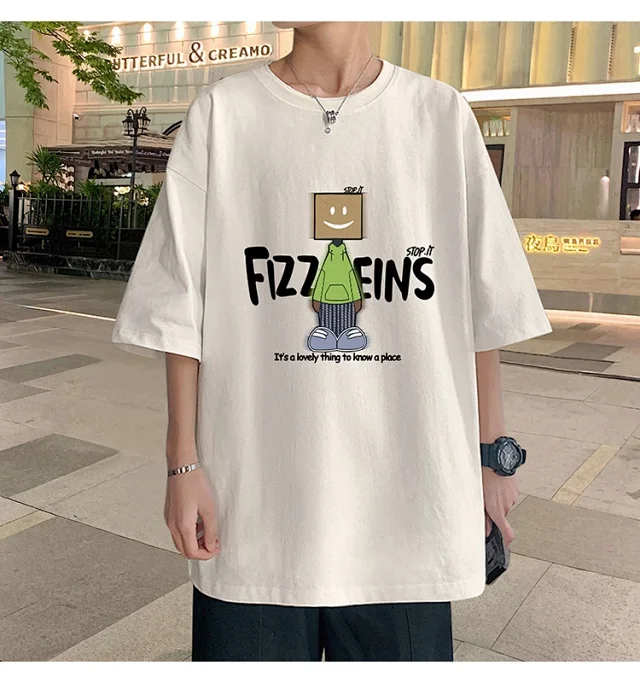 Men's Summer Casual Cotton Short-Sleeve Tee Detail