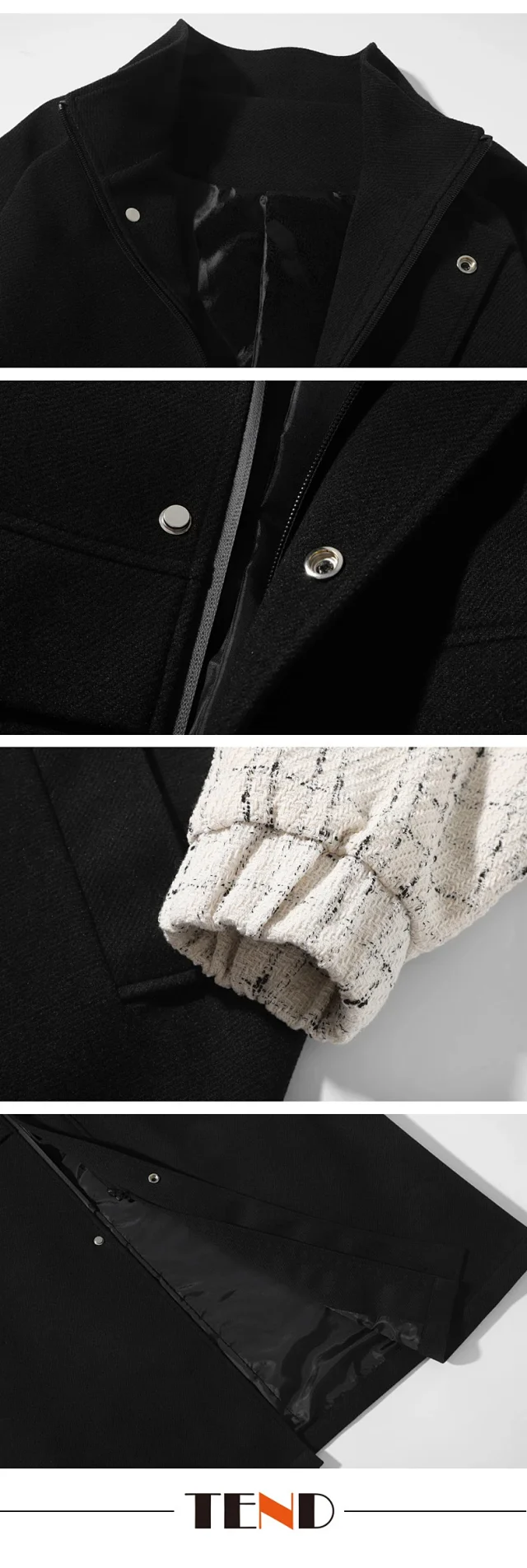 New Men's Japanese Work Trench Coat Detail