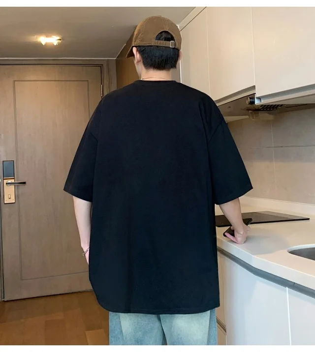 Men's Cotton Oversized Tee Summer 2025 Detail