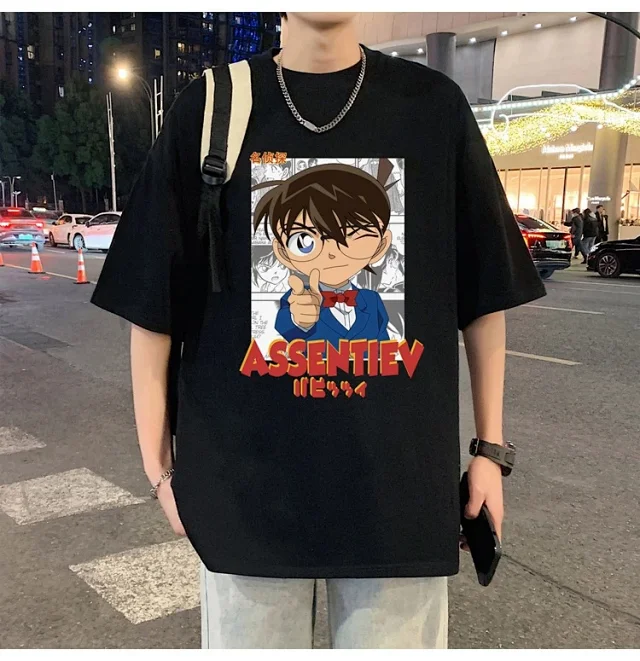 Men's Oversized Cotton Graphic Tee Detail