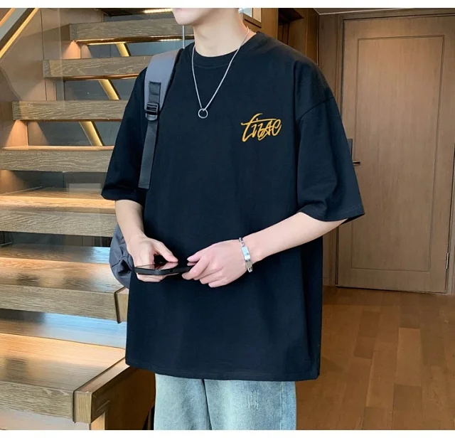 Men's Cotton Oversized Tee Summer 2025 Detail
