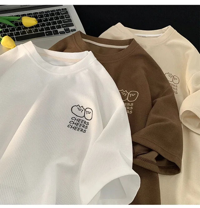 Men's Summer Waffle Quick-Dry T-Shirt Detail