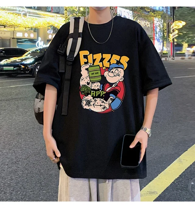 2025 Summer Men's Heavyweight Cotton T-Shirt Detail