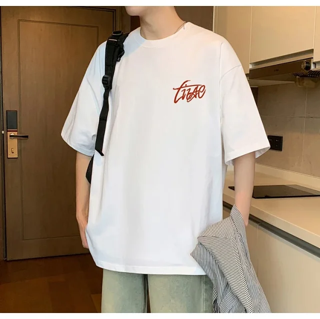 Men's Cotton Oversized Tee Summer 2025 Detail