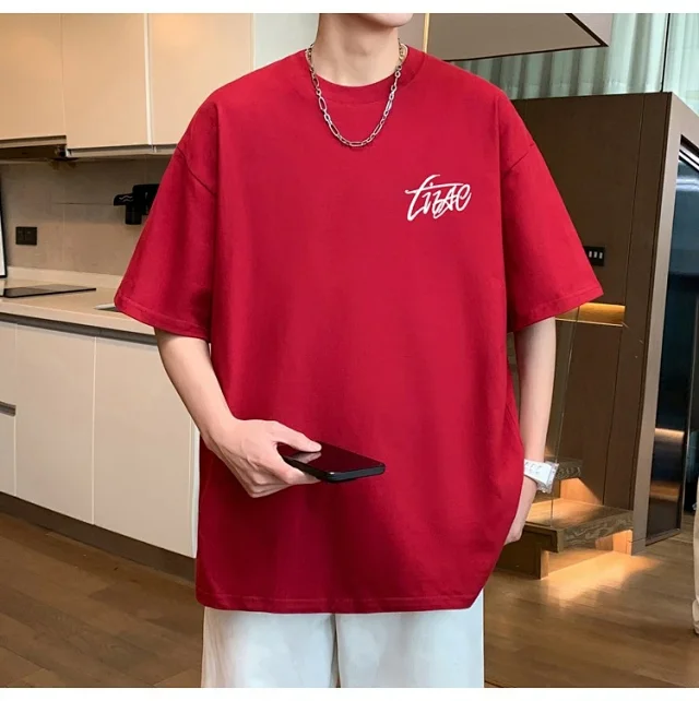 Men's Cotton Oversized Tee Summer 2025 Detail