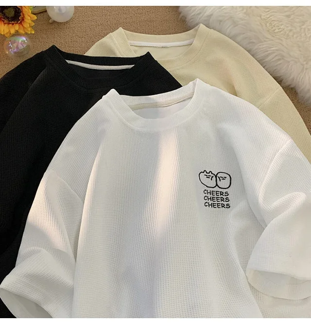 Men's Summer Waffle Quick-Dry T-Shirt Detail