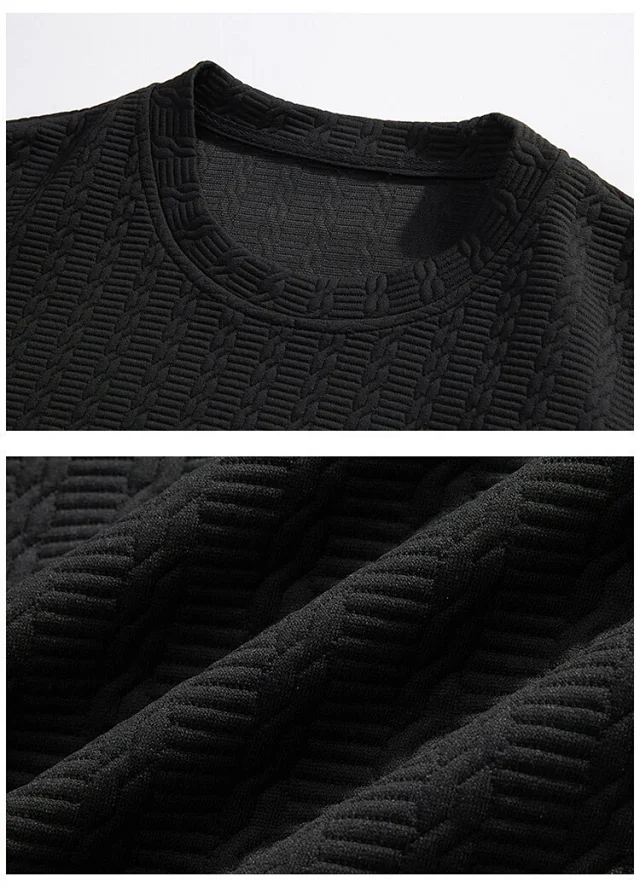 Men's Long Sleeve Textured Vintage Sweatshirt Detail