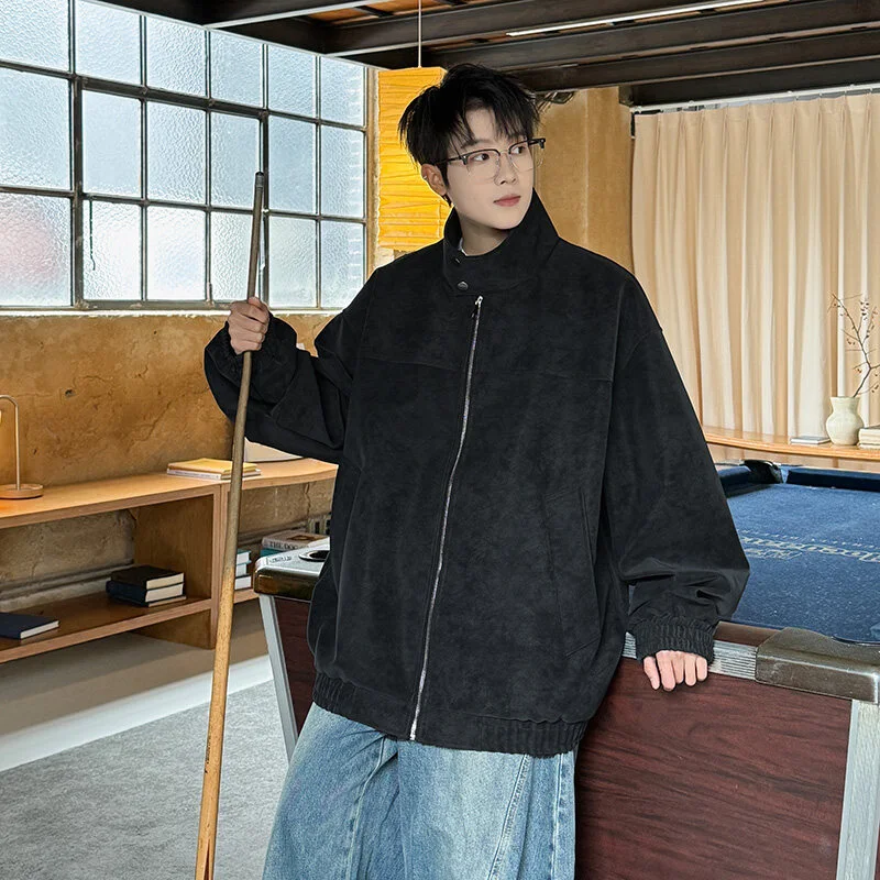 SS2025 Men's Matte Vintage PU Jacket