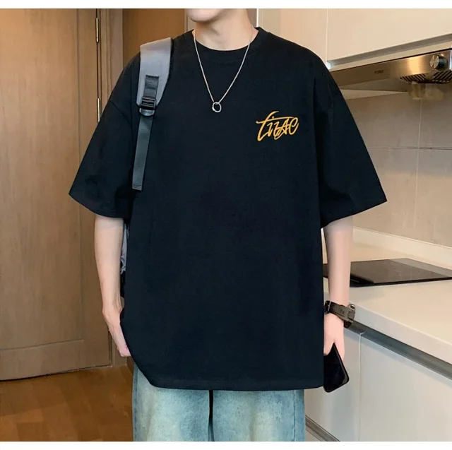 Men's Cotton Oversized Tee Summer 2025 Detail