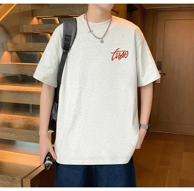 Men's Cotton Oversized Tee Summer 2025 Detail