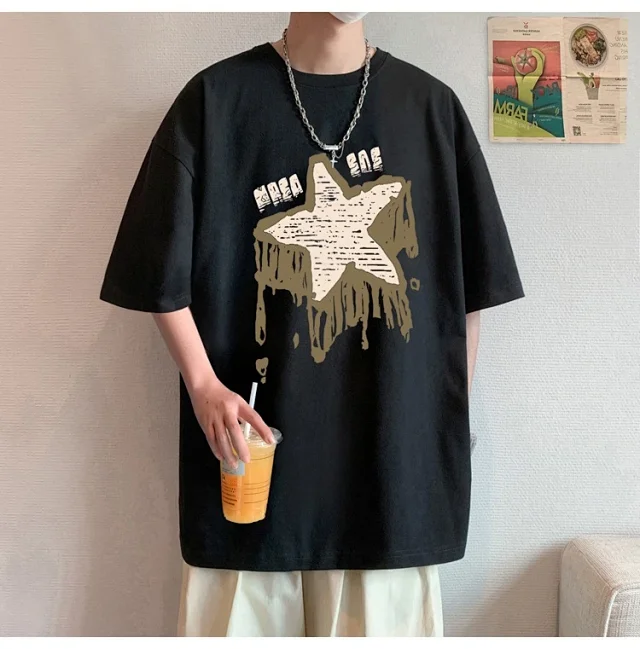 2025 American Men's Heavyweight Cotton T-Shirt Detail