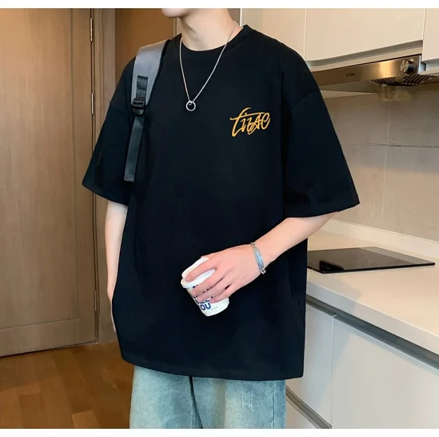 Men's Cotton Oversized Tee Summer 2025 Detail