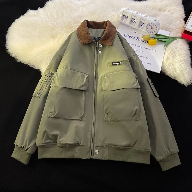 Winter Unisex Retro Japanese Workwear Jacket