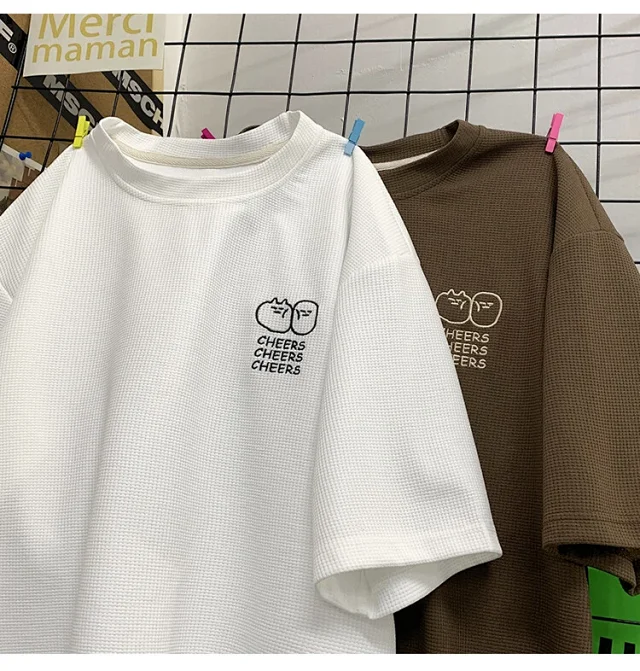 Men's Summer Waffle Quick-Dry T-Shirt Detail
