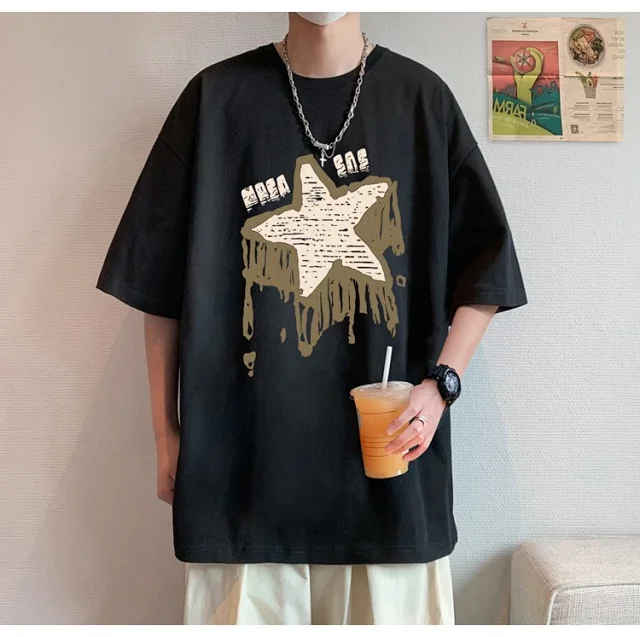 2025 American Men's Heavyweight Cotton T-Shirt Detail