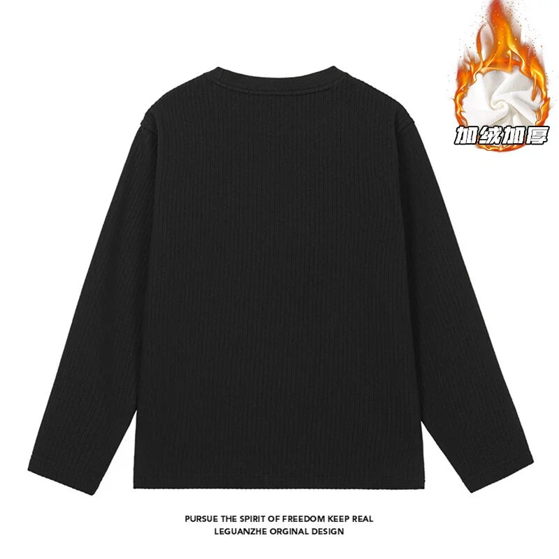 Men's Textured White Thermal Tee
