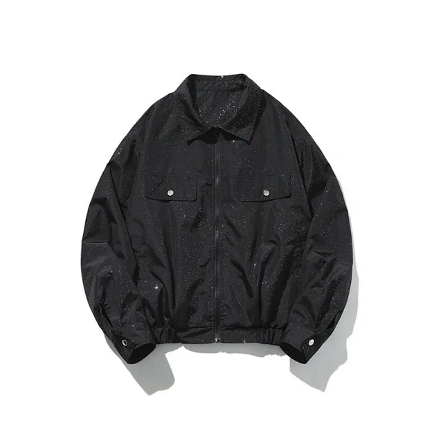 Starry Sky Men's Flight Jacket Detail