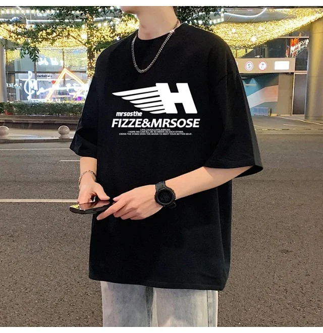 Men's Heavyweight Cotton Relaxed Short-Sleeve Tee Detail