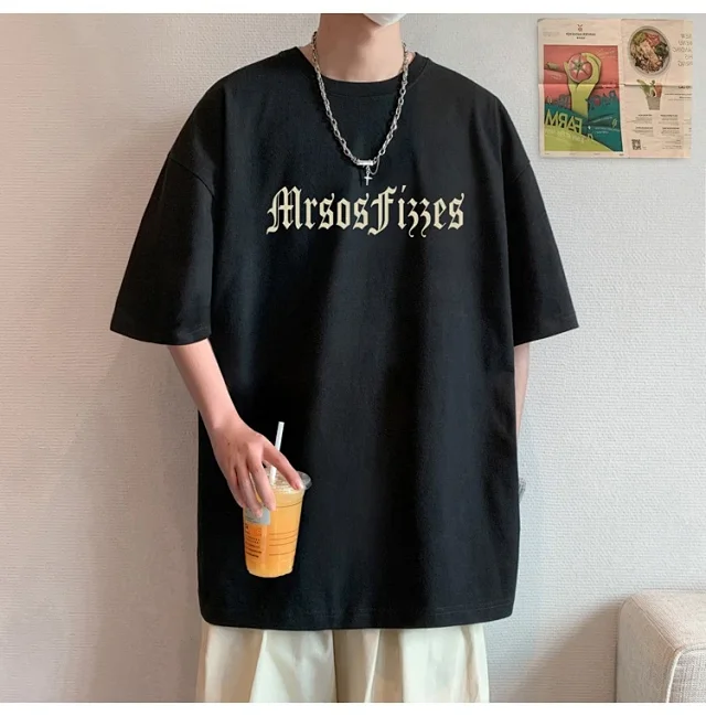 Unisex American Retro Heavyweight Cotton Tee Detail