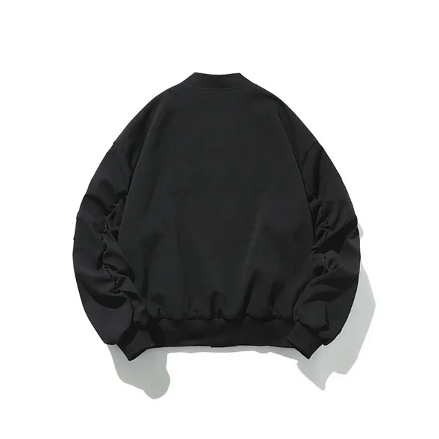 Youth Vintage Casual Bomber Jacket Detail