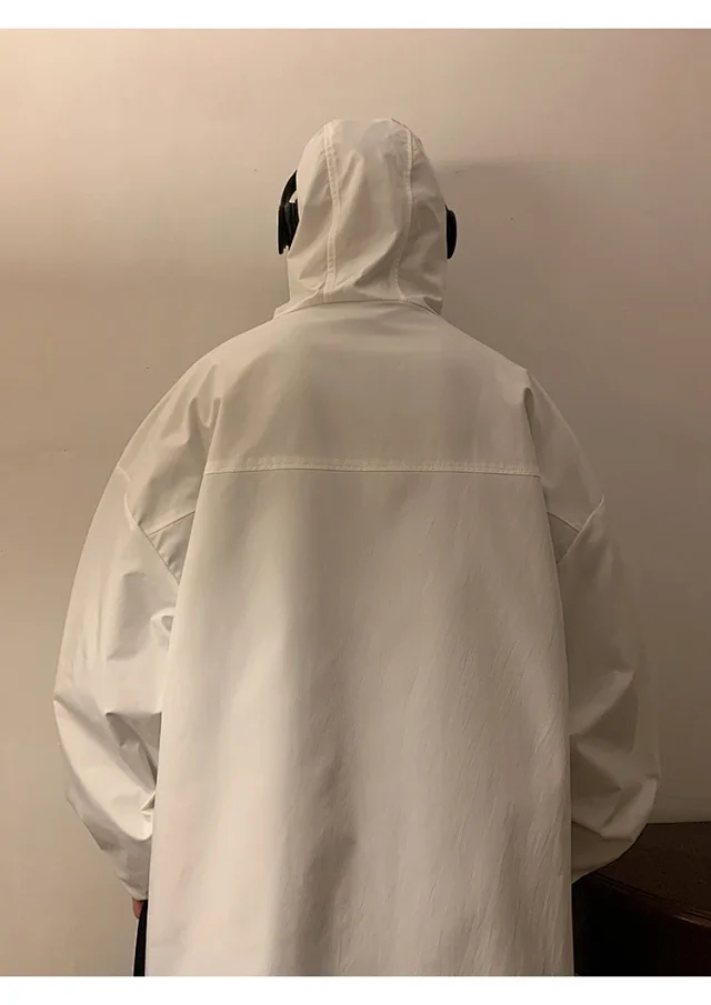 Men's & Youth Hooded Half-Zip Windbreaker Detail