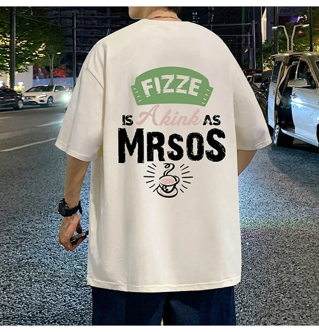 Men's Heavyweight Cotton Short Sleeve T-Shirt Detail