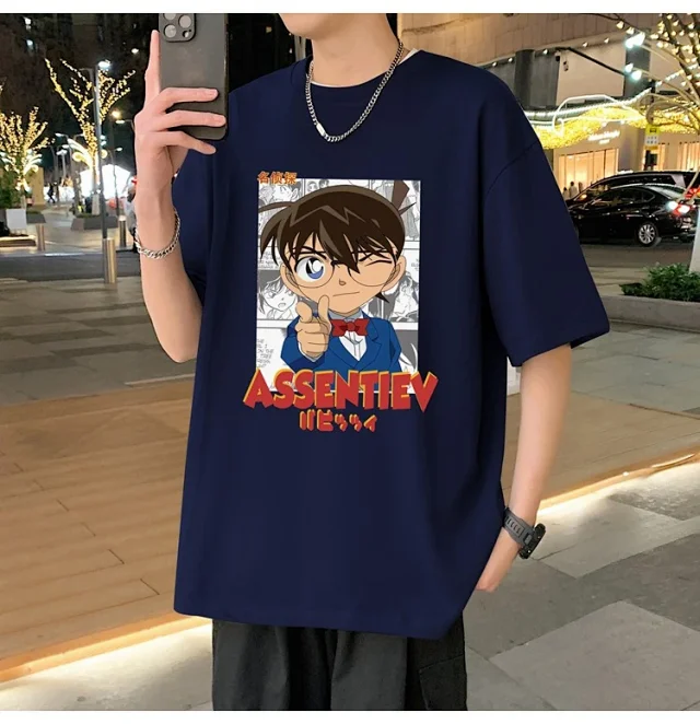 Men's Oversized Cotton Graphic Tee Detail