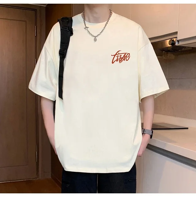 Men's Cotton Oversized Tee Summer 2025 Detail