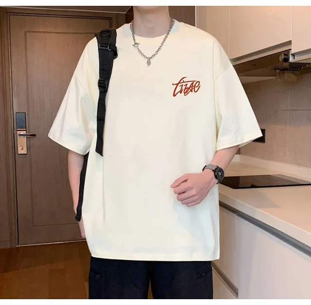 Men's Cotton Oversized Tee Summer 2025 Detail
