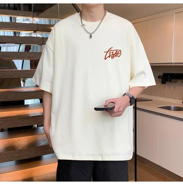 Men's Cotton Oversized Tee Summer 2025 Detail