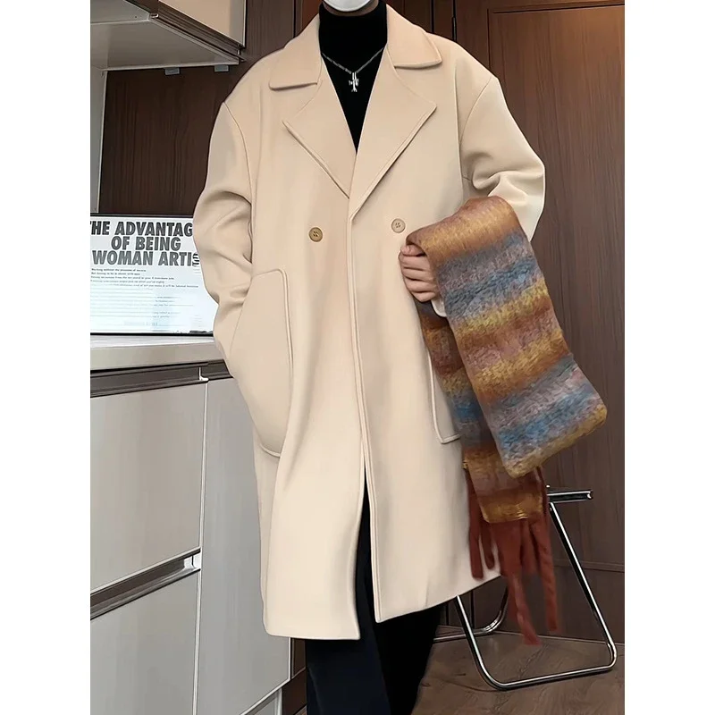 2025 A/W Men's Double-Breasted Wool Coat