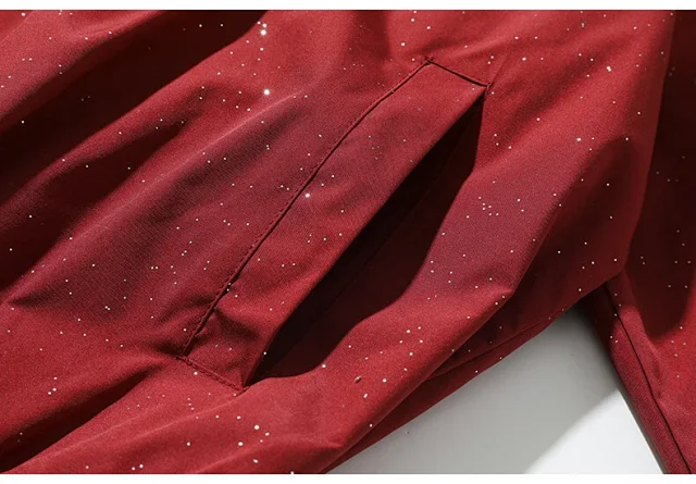 Starry Sky Men's Flight Jacket Detail