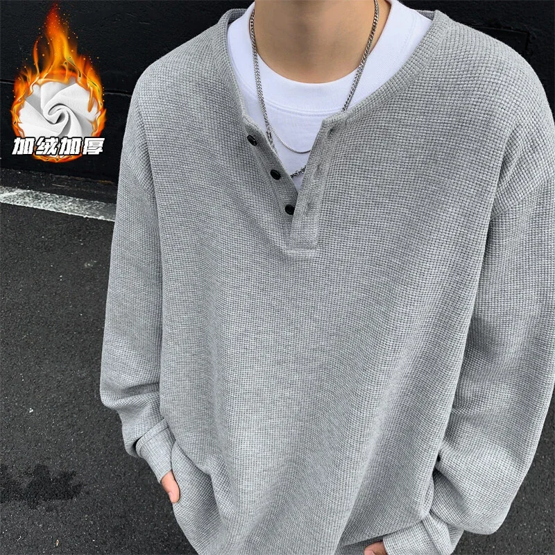 Men's Long Sleeve Waffle Thermal Tee